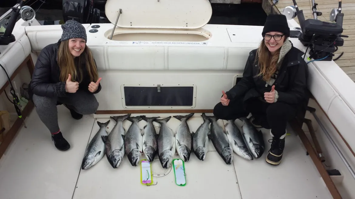 Girls fishing trip in Vancouver